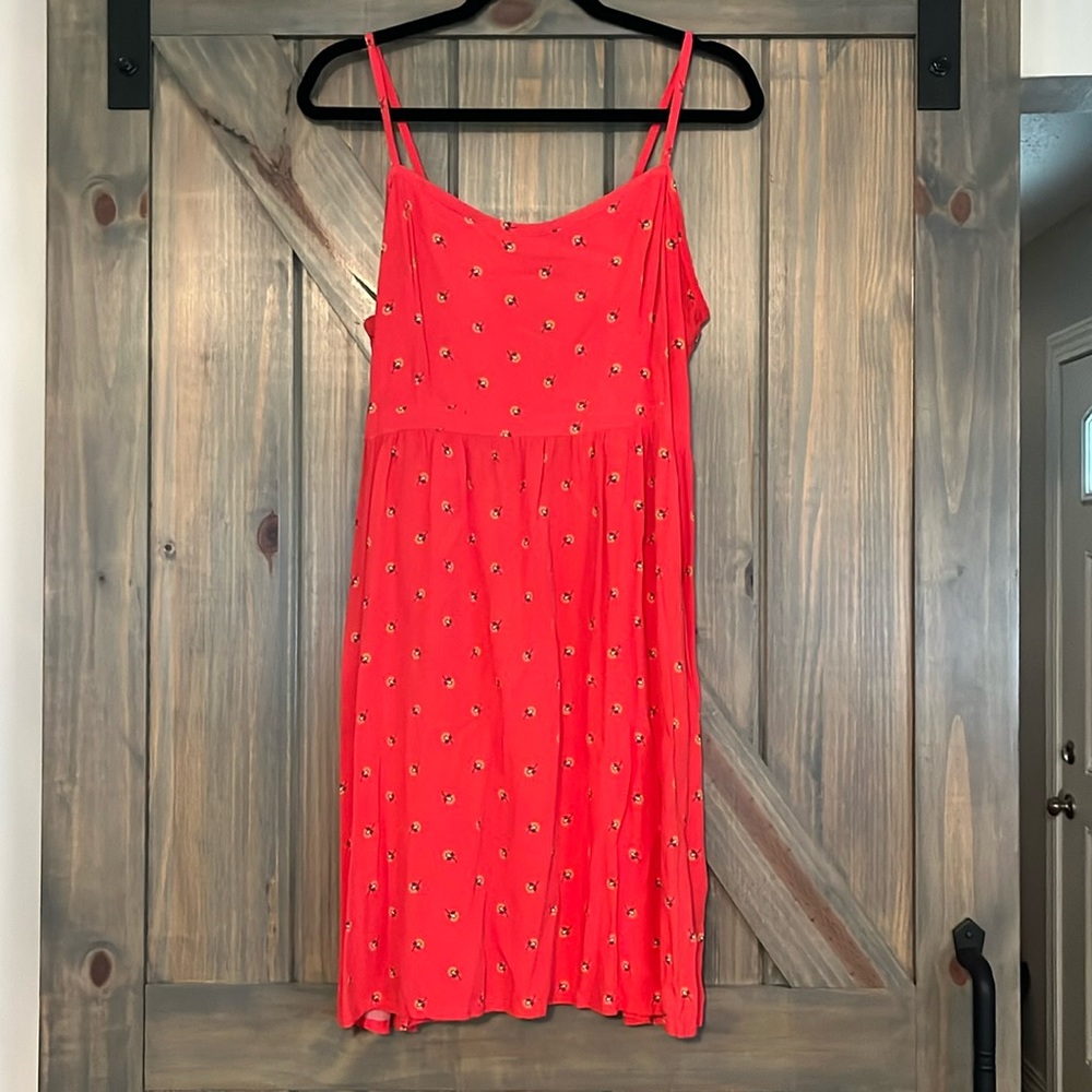 Old Navy Women’s Orange Floral Dress Size XL